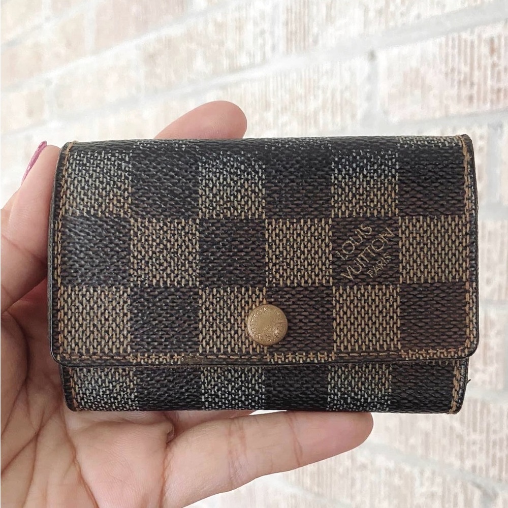 Vintage 2004 Louis Vuitton 6-Key Holder // Damier Ebene